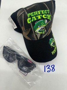 New Embroidered Cap - PERFECT CATCH  Berkeley Polarized Fishing Sunglasses