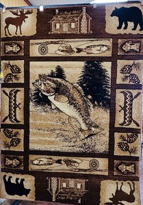 5 x 7 FISH RUG - New