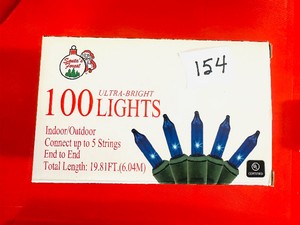 100 Ultra Bright CHRISTMAS LIGHTS  - BLUE  -NEW-