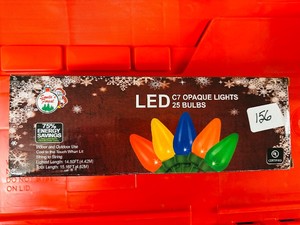 CHRISTMAS LIGHTS  25 LED - Multi - C7 - Opaque
