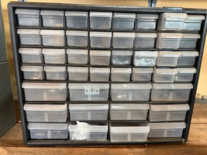Akro-Mils Parts Organizer Cabinet With Assorted Hardware