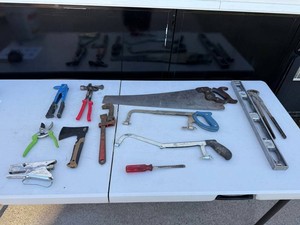 Mixed Lot Hand Tools, Saws, Wrenches & Gerber Hatchet