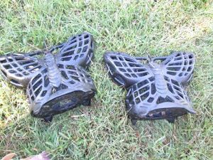 Cast iron butterfly garden lanterns