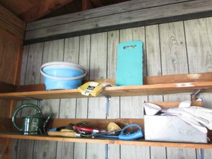 Assorted garden tools and supplies