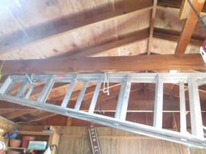 Aluminum 6 or 8ft folding ladder