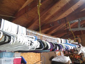 Huge number of assorted style clothing hangers