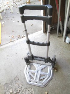 Fold-up hand truck moving dolly