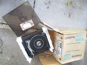 Vintage McDonald BSR Total Turntable