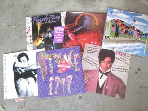 Vintage Prince vinyl record albums