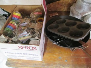 Electric Wok, cupcake pan, plus a variety of glasses and mugs