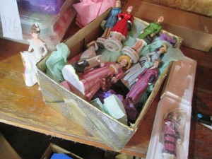 Collection of porcelain Avon Presidents Club and Annual Club Bottle figurines