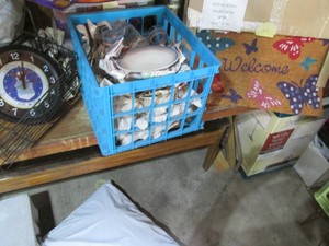 International Stoneware and glassware, welcome mat with assorted decor
