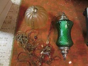 2 beautiful vintage pendant lights