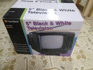 5 black and white television
