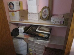 Contents of bedroom closet