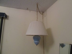 2 vintage pendant lights