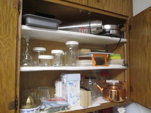 Copper tone teapot, glass canisters, insulated travel thermodynamics, waffle maker, glass stemware and more