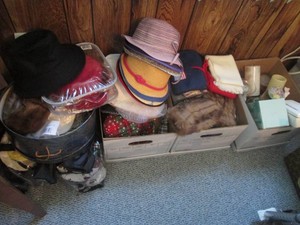 Wide variety of womens hats, scarves, mittens, candles and more