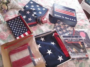 Medical shower chair plus variety of 3x5ft US Flags