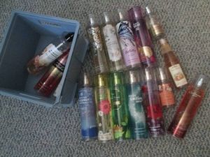 Bulk supply of assorted scent full size Bath and Body Works Fragrance mist and a few travel size most are full