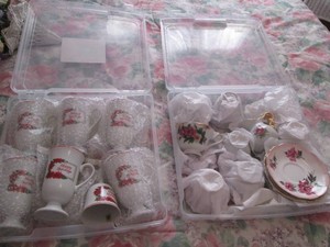 Collection of Royal Albert Bone China with floral pattern
