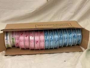 Decorative Ribbon Spools 58 in. X 9 Ft. (Lot of 14)