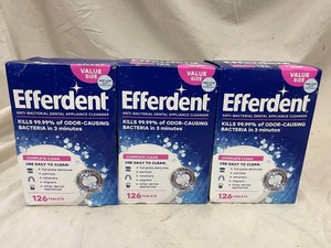 Efferdent Complete Clean Dental Cleanser 126-Count (Lot of 3)