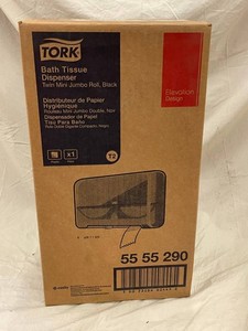 Tork 5555290 Elevation Twin Mini Jumbo Roll Bath Tissue Dispenser