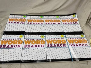 Bendon Large Print Word Search Puzzle Books (Lot of 8)