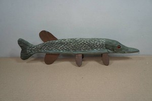 Handcarved and Painted Pike Decoy
