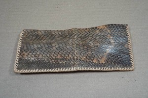 Snakeskin Foldover Wallet