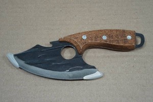 Rolled Carbon Steel Finger Hole Knife