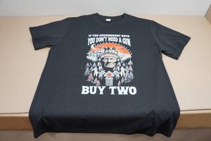 Mens Novelty Graphic T-Shirt You Don�t Need A Gun -  Large