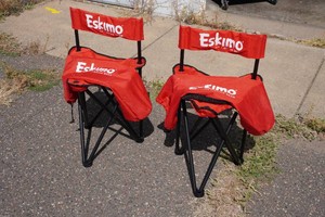 2 Eskimo Folding Ice Fishing Chairs