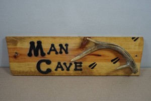Wooden Man Cave Sign
