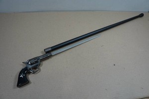 Colt 45 Texas Ranger Pistol Handle Sword Cane