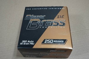 225 Blazer Brass .38 Auto 95 Gr FMJ Ammo
