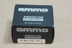 20 Ammo Inc .357 Mag 125 Gr JHP Ammo