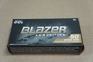 50 CCI Blazer Brass 9mm Luger 124 Gr FMJ Ammo