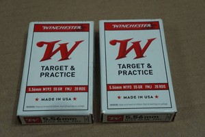40 Winchester Target & Practice 5.56mm 55 Gr FMJ Ammo