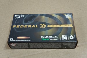 20 Federal Premium .308 Win 168 Gr Gold Medal Sierra Matchking Ammo