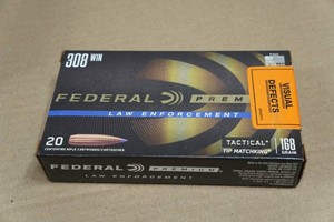 20 Federal Premium LE .308 Win 168 Gr Tactical Tip Matchking Ammo