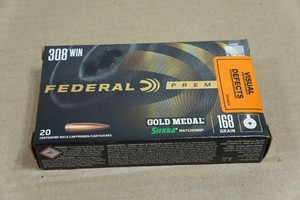21 Federal Premium .308 Win 168 Gr Gold Medal Sierra Matchking Ammo