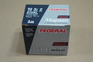 25 Federal Magnum 10 Gauge 3-12 Steel 2 Shot Shotshells