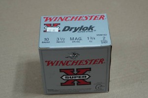 25 Winchester Super-X Drylok 10 Gauge 3-12 Magnum Steel 2 Shot Shotshells