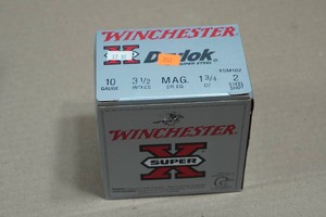 25 Winchester Super-X Drylok 10 Gauge 3-12 Magnum Steel 2 Shot Shotshells