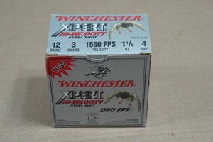 25 Winchester Xpert 12 Gauge 3 Steel 4 Shot Shotshells