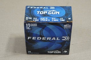 25 Federal Top Gun 12 Gauge 2-34 7-12 Shot Shotshells