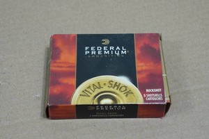 5 Federal Vital-Shok 12 Gauge 3-12 Magnum 00 Buck Shotshells