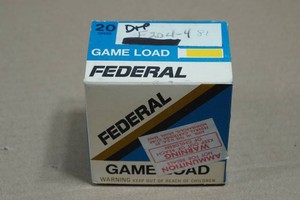 25 Federal 20 Gauge Duck & Pheasant 2-34 6 Shot Shotshells